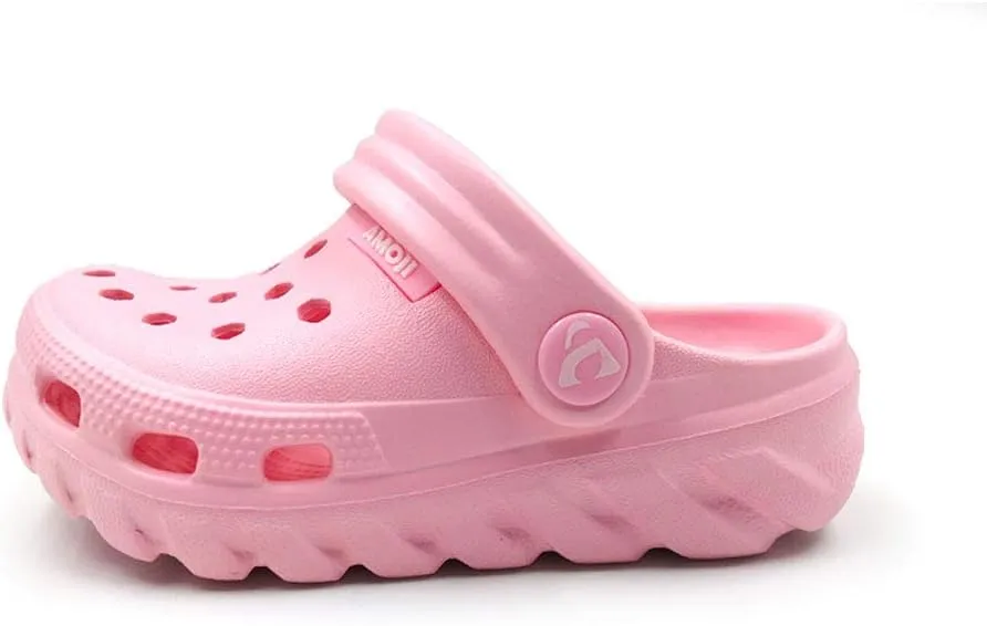 Amoji Kids Garden Clogs Boy Girl Gardening Shoes Youth with Charms for Toddler Little/Big Kid