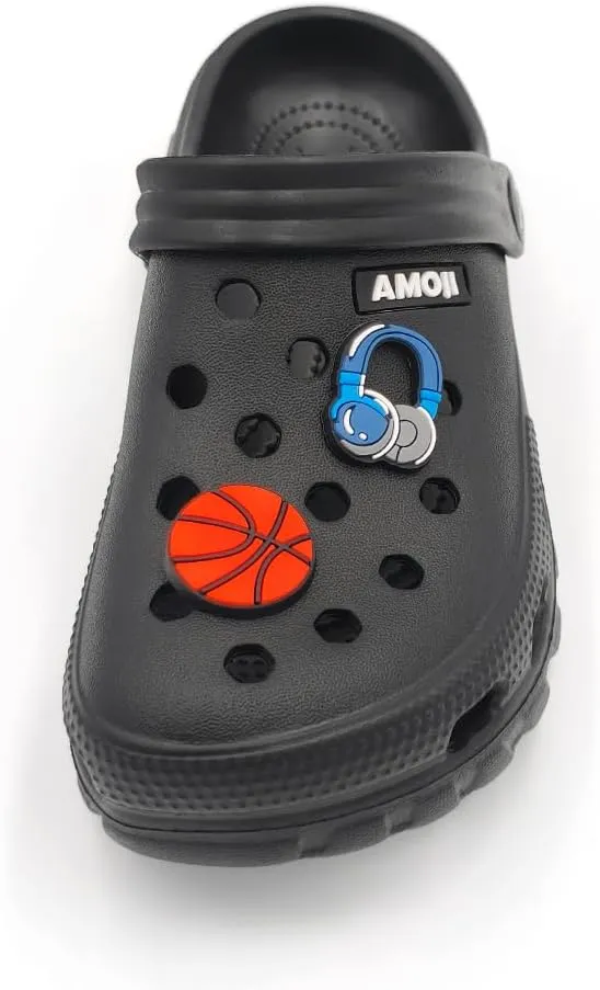 Amoji Kids Garden Clogs Boy Girl Gardening Shoes Youth with Charms for Toddler Little/Big Kid