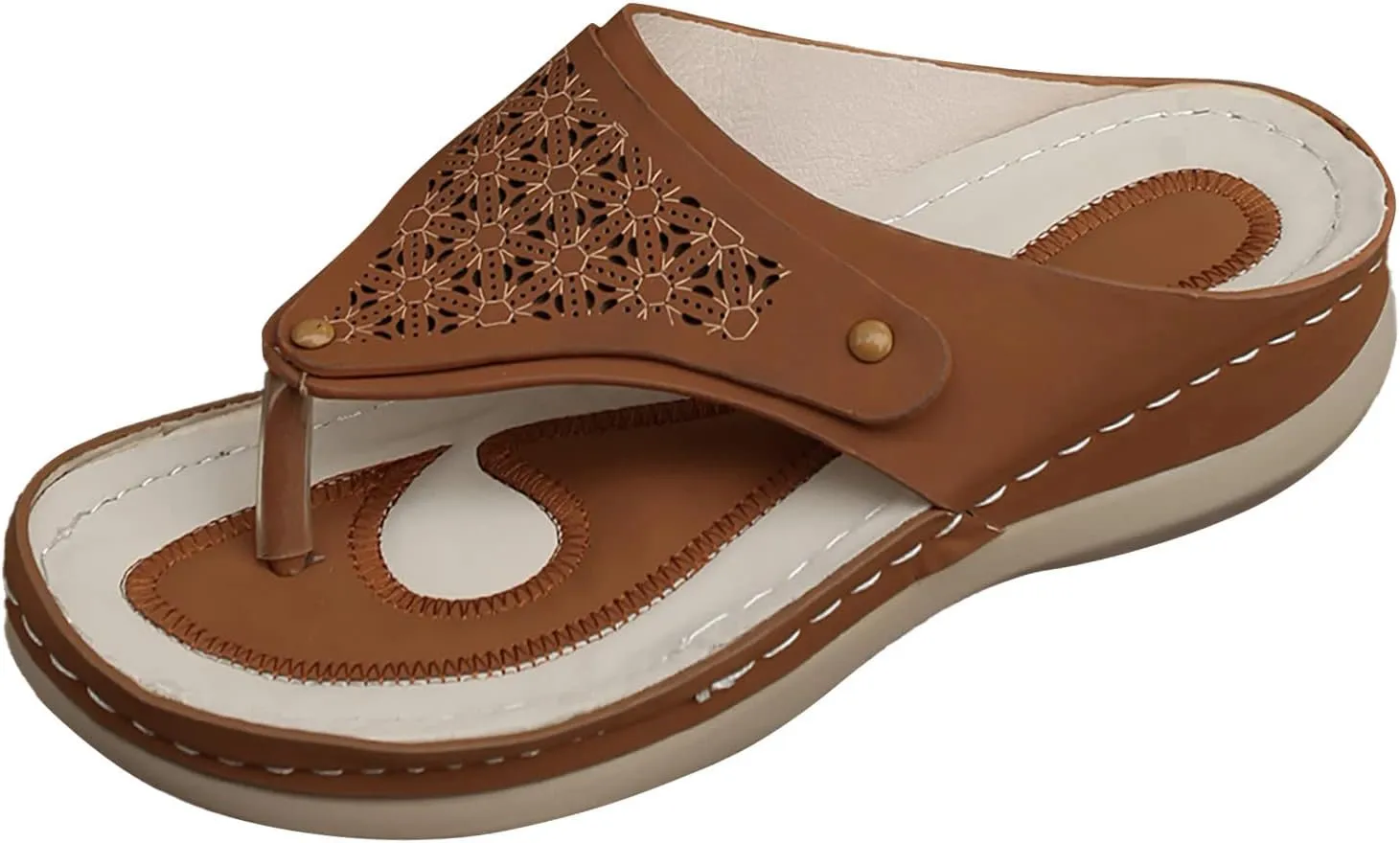Avylays Orthopedic Sandals for Women, Women Summer Sandals with Arch Support Cushion Flip Flops Comfortable Sandals