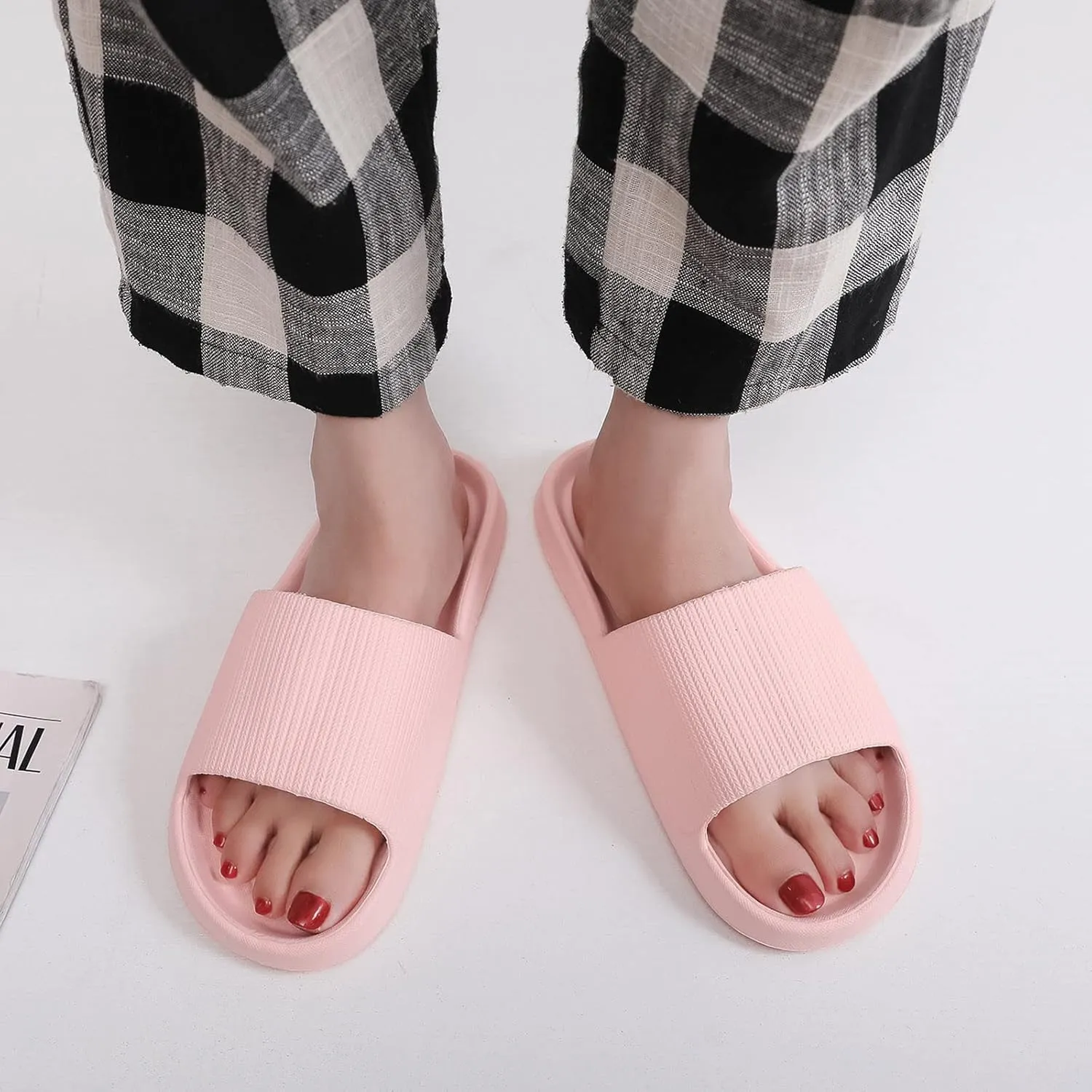 Bathroom Slippers Men Shower Shoes Women Mens Slippers Slides for Women Gym Indoor Outdoor Ultimate Comfort