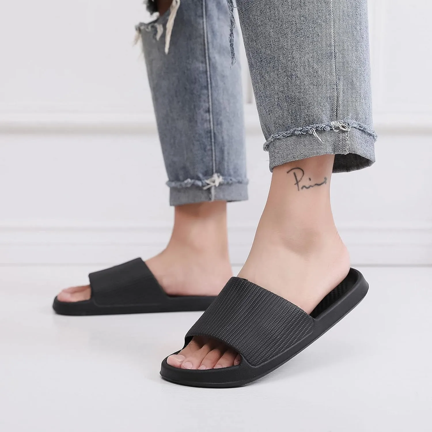 Bathroom Slippers Men Womens Slides Mens Slippers Shower Shoes Women Pool Travel Drainage Hole