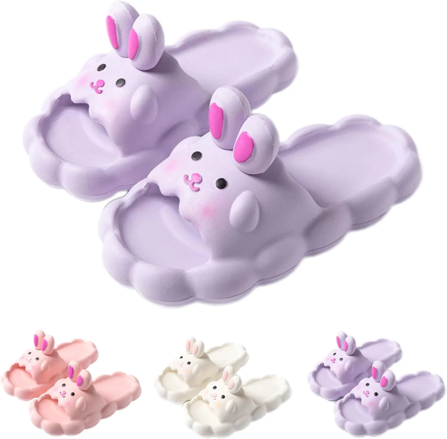 Bunny Slippers Bathroom Slippers Girl Summer Cartoon Cute Rabbit Home Non-slip Slippers