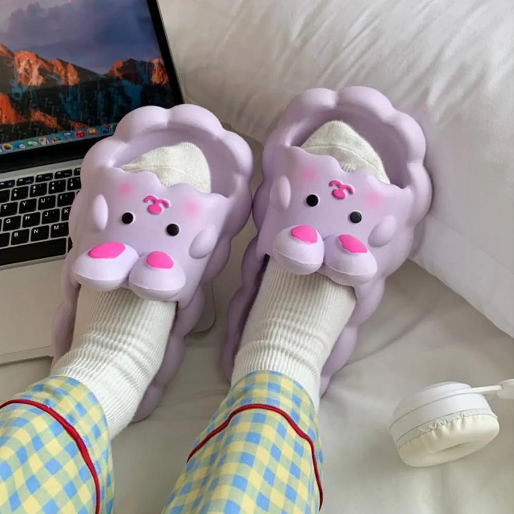 Bunny Slippers Bathroom Slippers Girl Summer Cartoon Cute Rabbit Home Non-slip Slippers