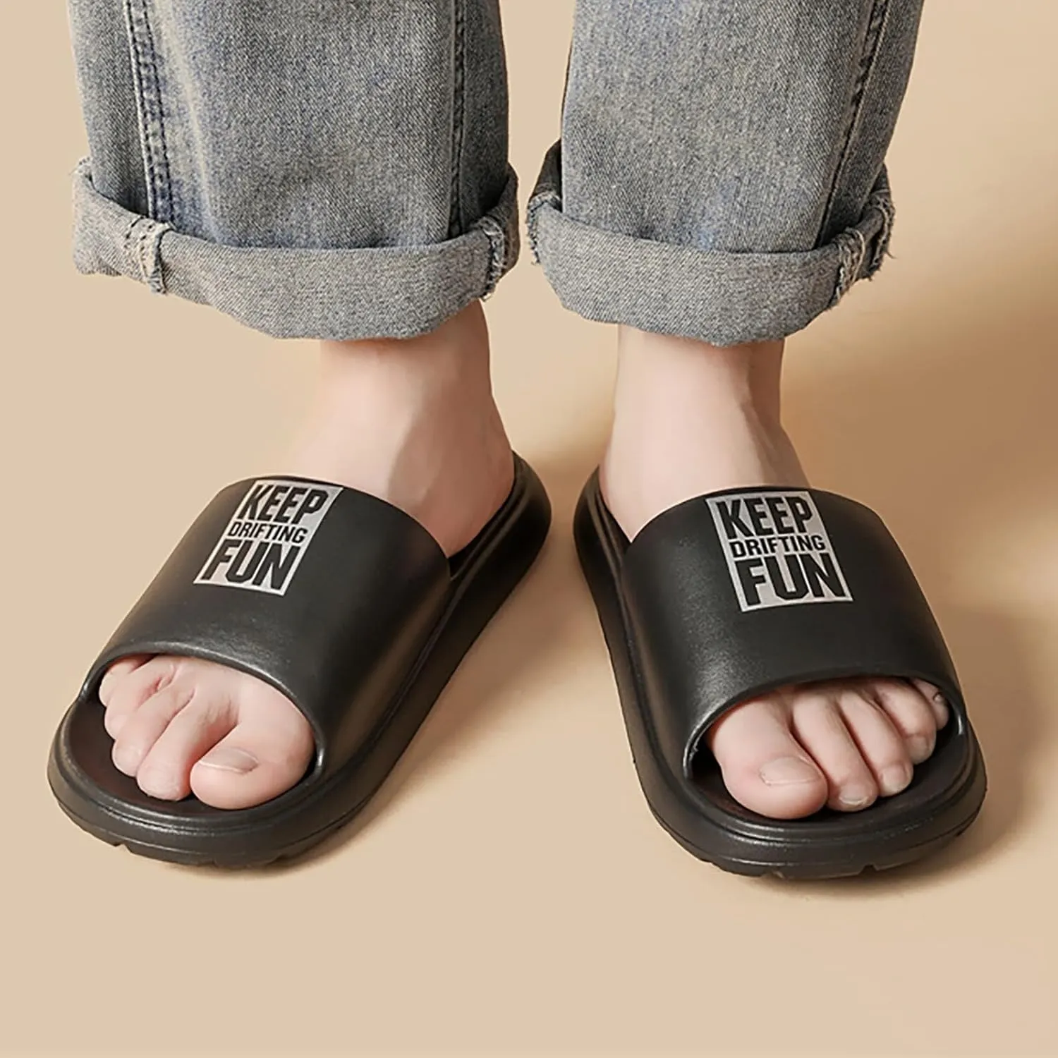 Couple Trend Sports High End Waterproofing Non Slip Men Indoor Bathroom Slippers Shower Slippers Men
