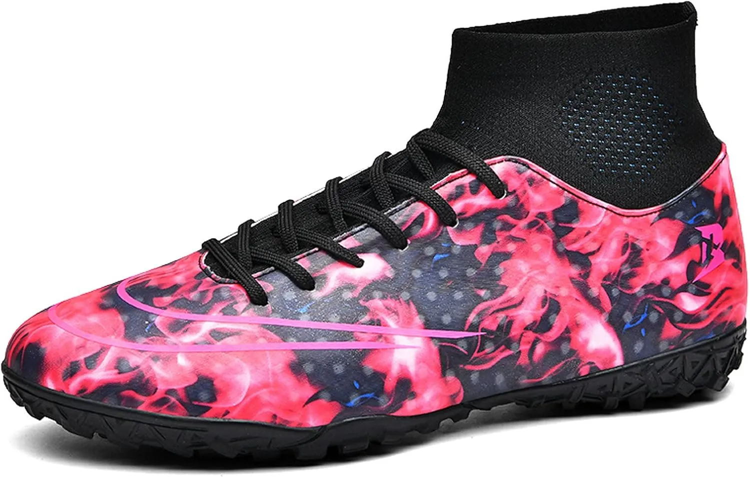 FLIOZY Mens Football Shoes High-top Cleats Soccer Boots Youth Sports Football Shoes Competition Training Football Boots Sneaker