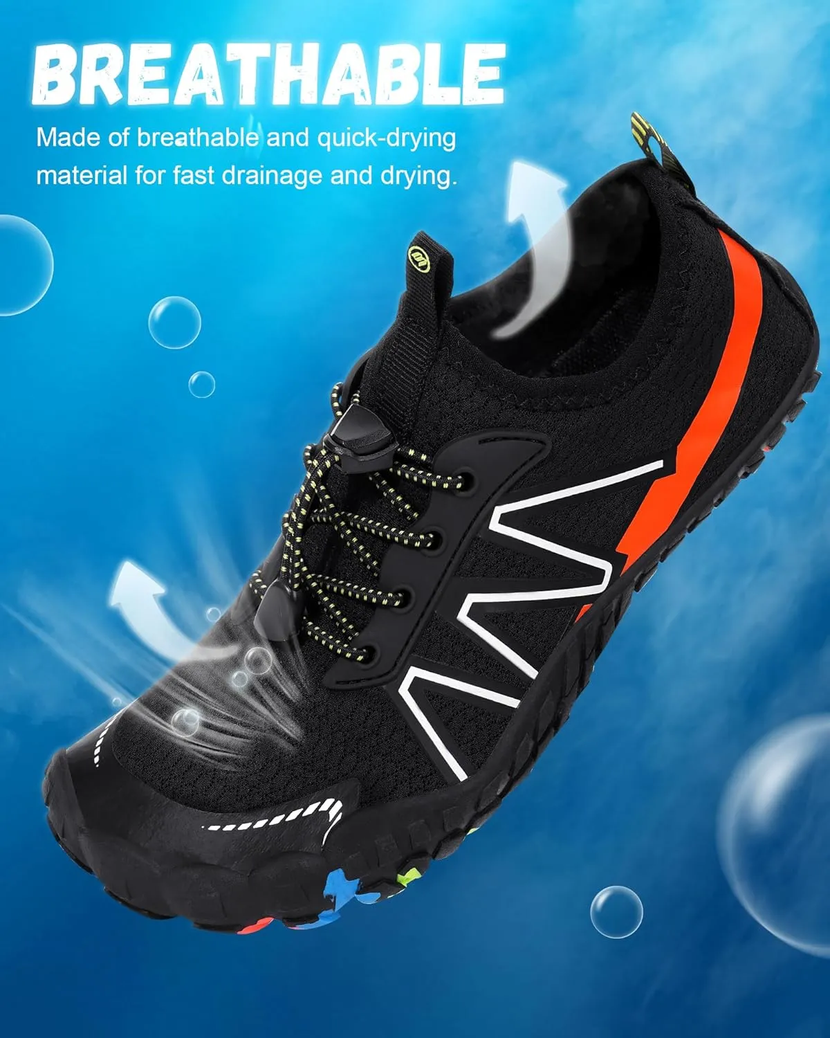 Hike Barefoot Shoes Women Men,Wide Toe Water Shoes 2025 New Breathable Grounded Footwear Non-Slip Fashion Hiking Shoe for Walking Swim Pool Beach Outdoor Water Sports