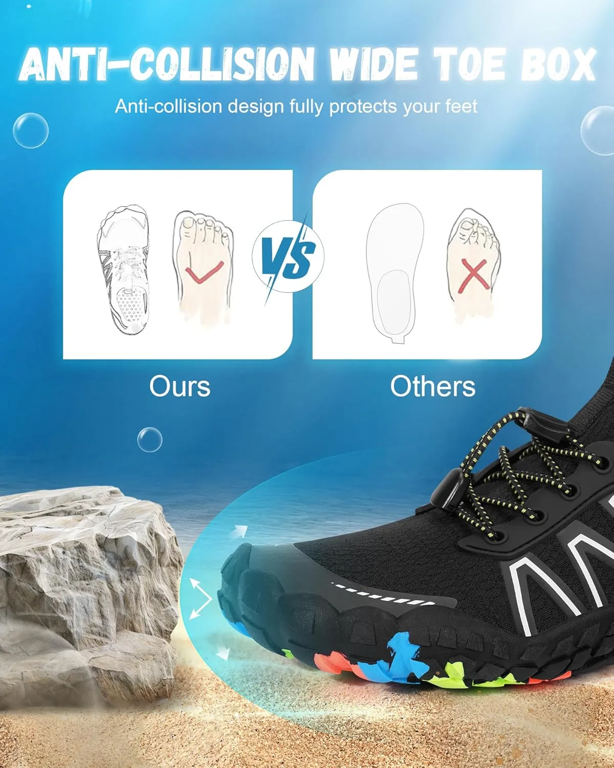 Hike Barefoot Shoes Women Men,Wide Toe Water Shoes 2025 New Breathable Grounded Footwear Non-Slip Fashion Hiking Shoe for Walking Swim Pool Beach Outdoor Water Sports