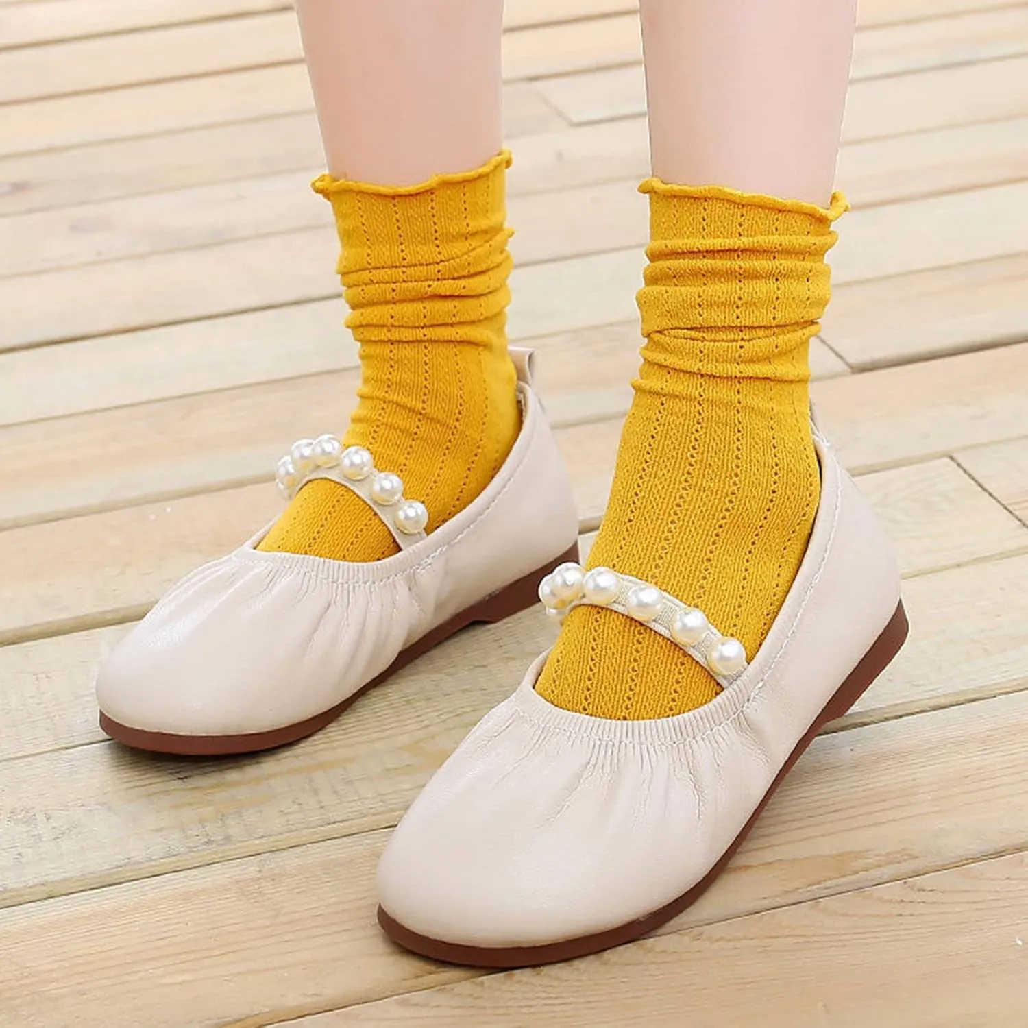 Jelly Sandals Toddler Pearl Girl Dress Shoes Girl Ballet Flats Party School Shoes Wedding Slipper Kids Girls
