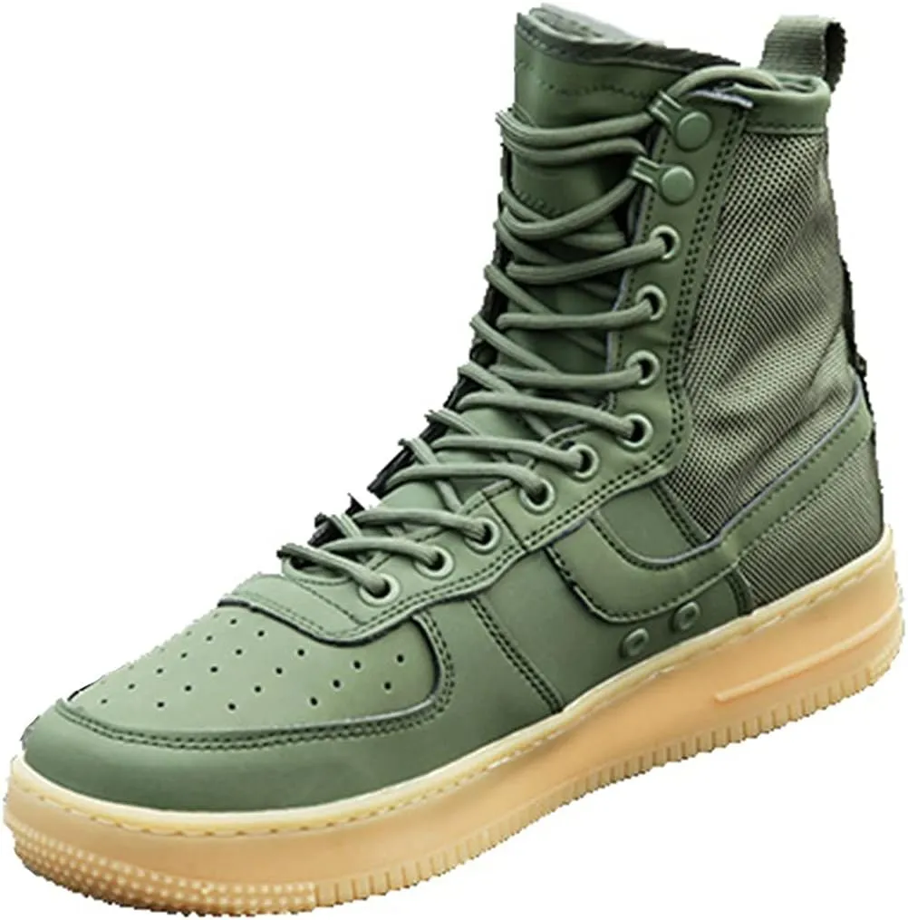 KEHAIOO Men Outdoor Hiking Shoes, Military Tactical Combat Boots, Army Breathable Hunting Shoes
