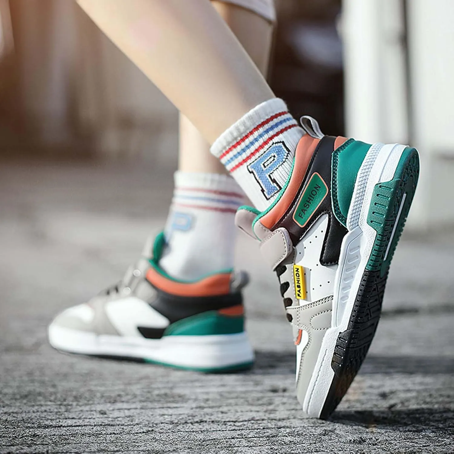 Kid's Slip On Sneaker Comfort Casual Running Tennis School Low Top Sneaker Strap Athletic Walking Shoes for Children/Boys/Girls