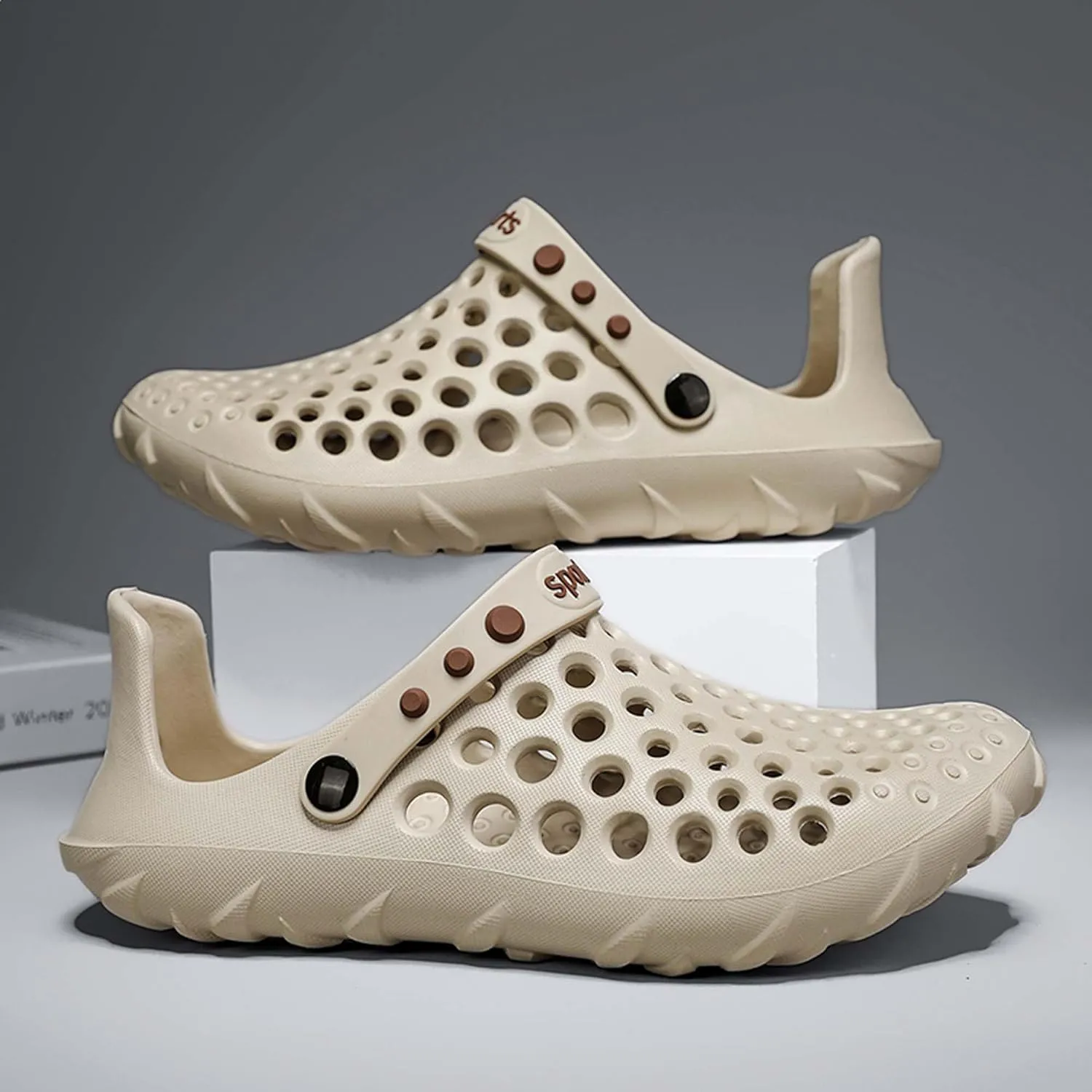Large Baotou Cave Shoes, Cool Slippers, Quick Drying Outdoor Water Shoes