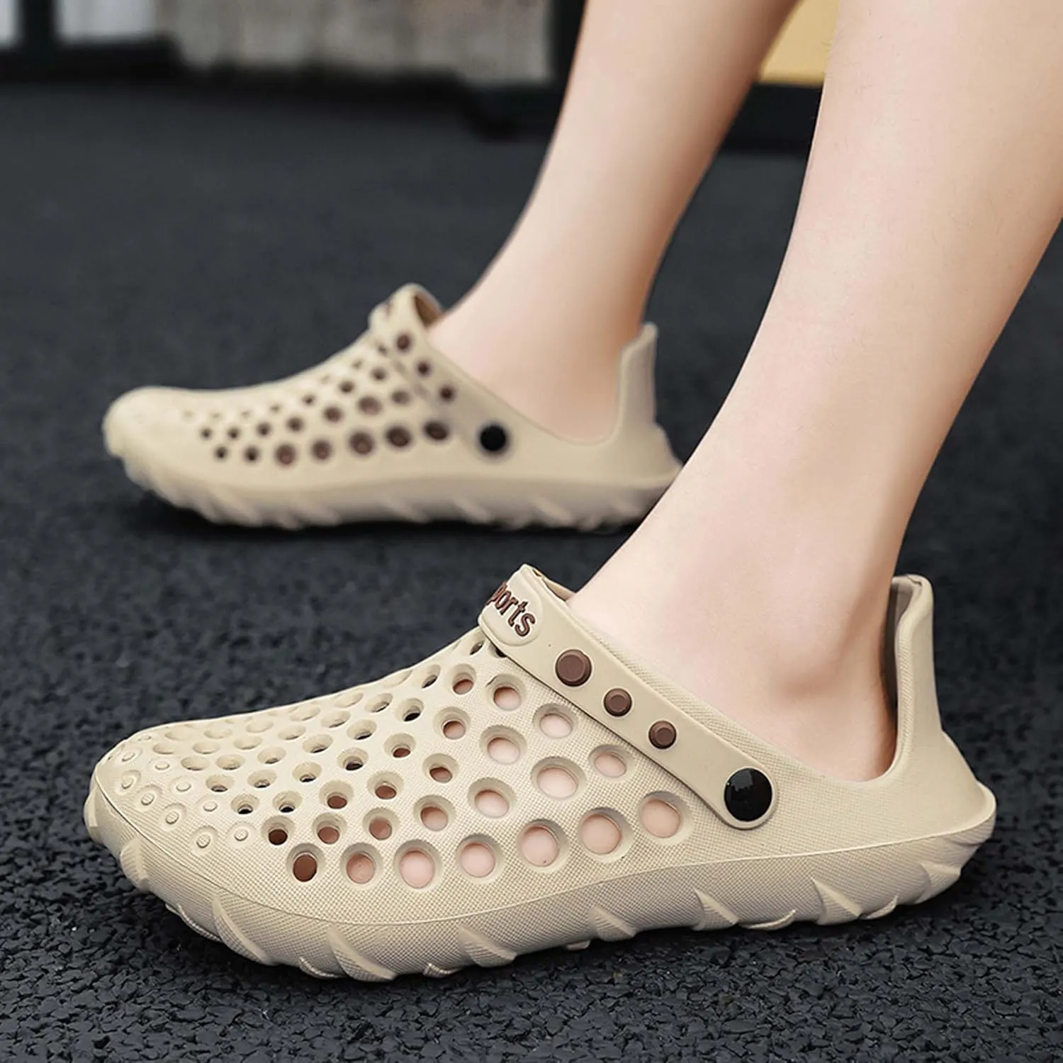 Large Baotou Cave Shoes, Cool Slippers, Quick Drying Outdoor Water Shoes