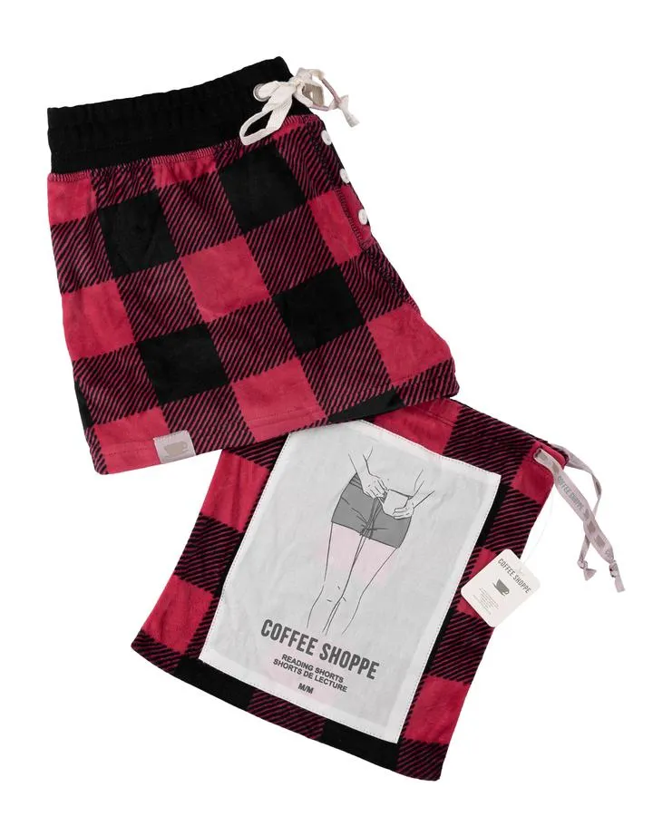 Latte Love Buffalo Plaid Shorts