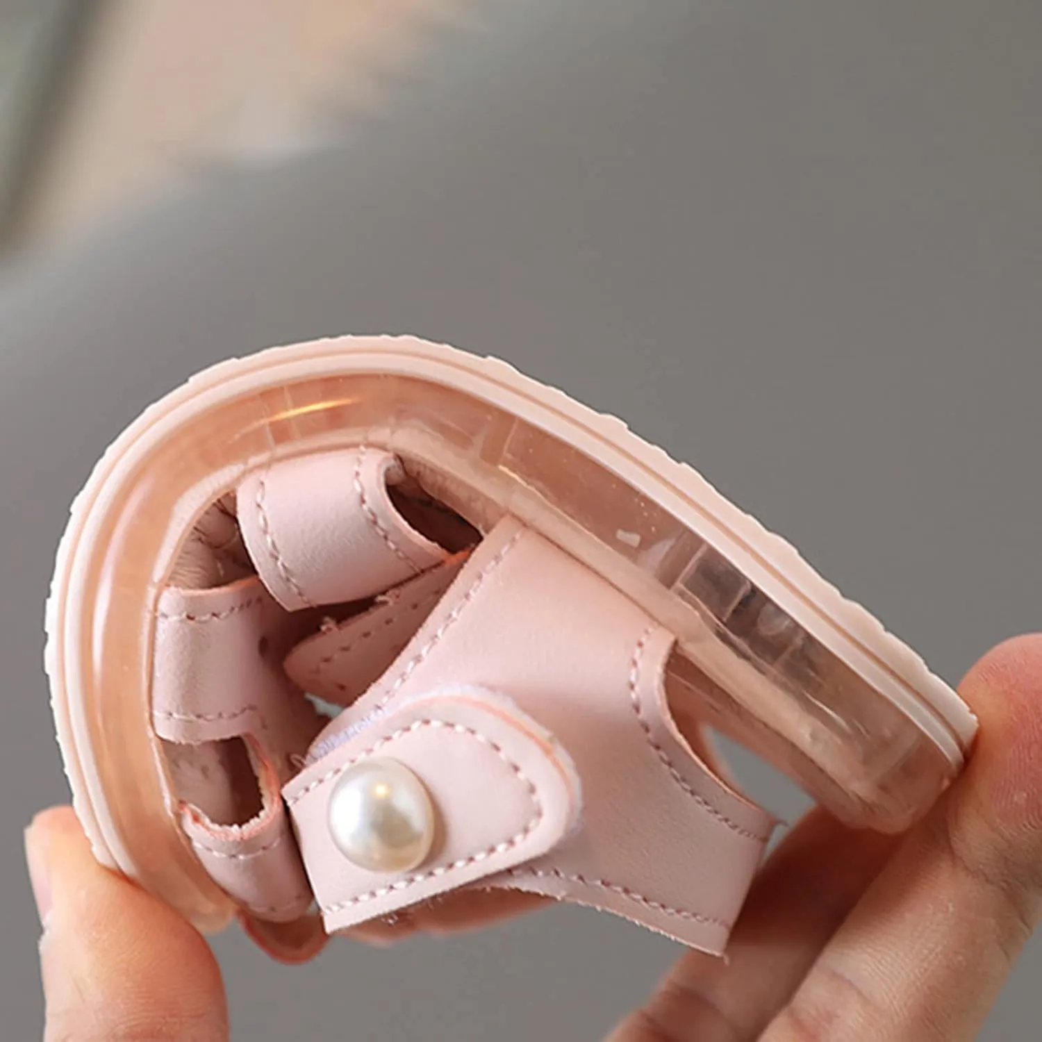 Light Up Sandals for Baby Girl Boy Cute Luminous Closed Toe Soft Sole Lightweight Breathable Running Sport Shoes