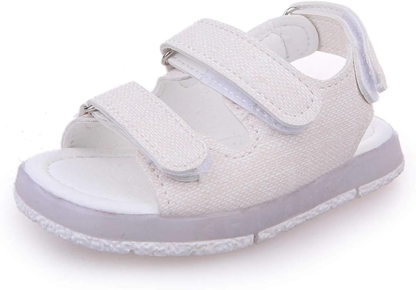 Light Up Toddler Sandals Baby Boys Girls Non Slip Open Toe Outdoor Beach Shoes Slip On Adjustable Strap Sneakers