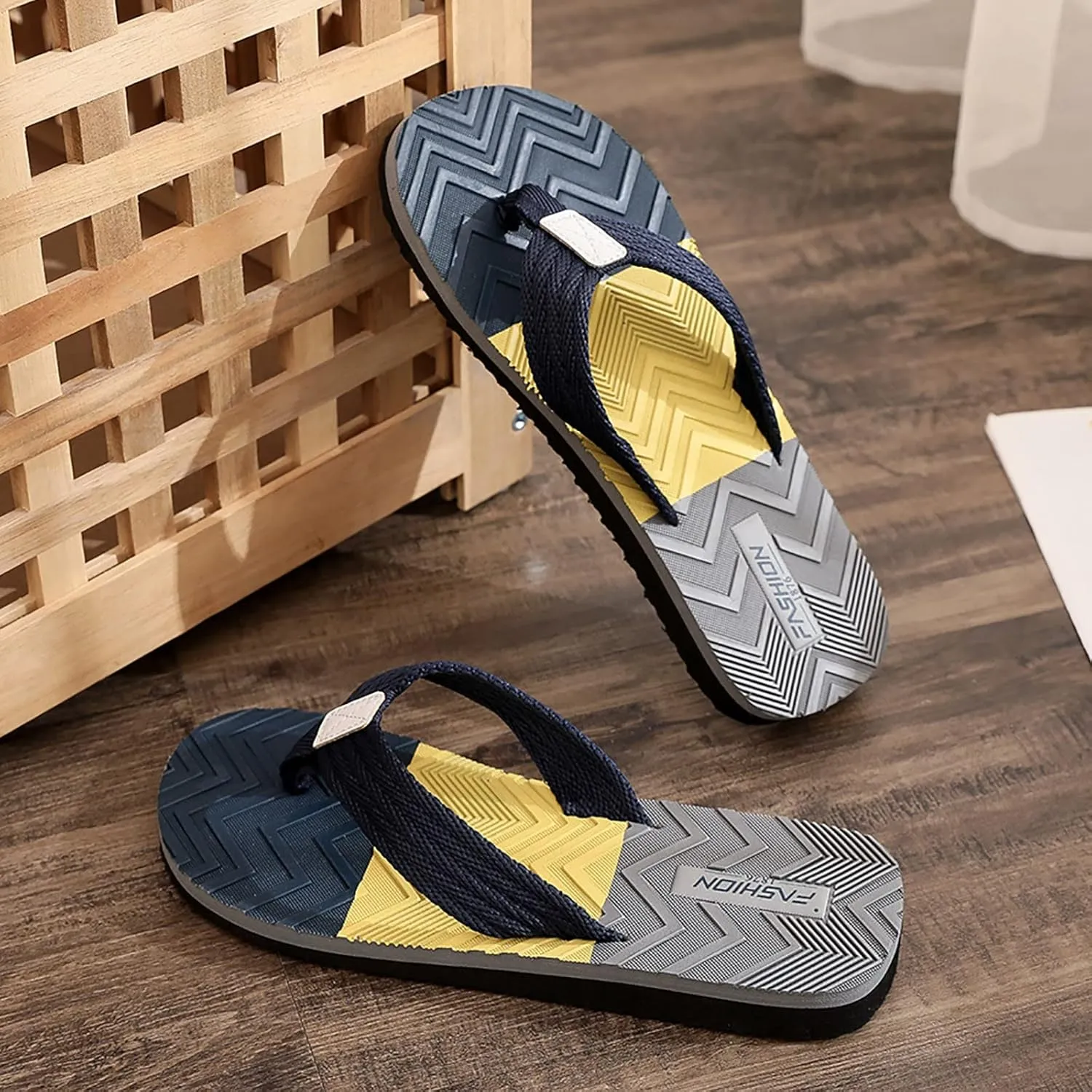 Men Classical Comfortable Flip Flop Fashion Sandals Slide Sandals Beach Slippers Men's Flip Flops Size 9 Leather