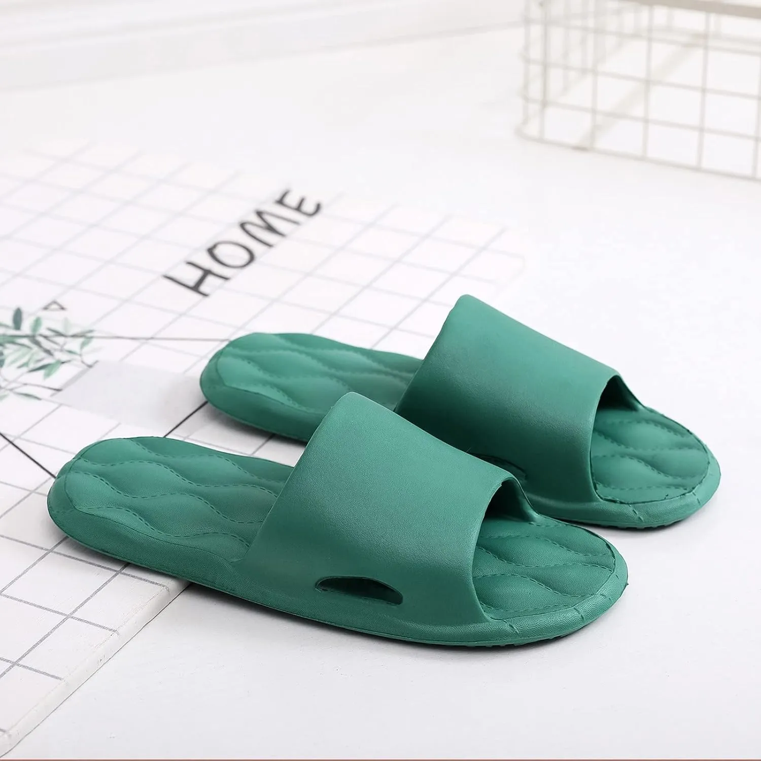 Mens Slides Womens Slides Cloud Slippers for Men Shower Shoes Women House Ultimate Comfort Bathroom Slippers