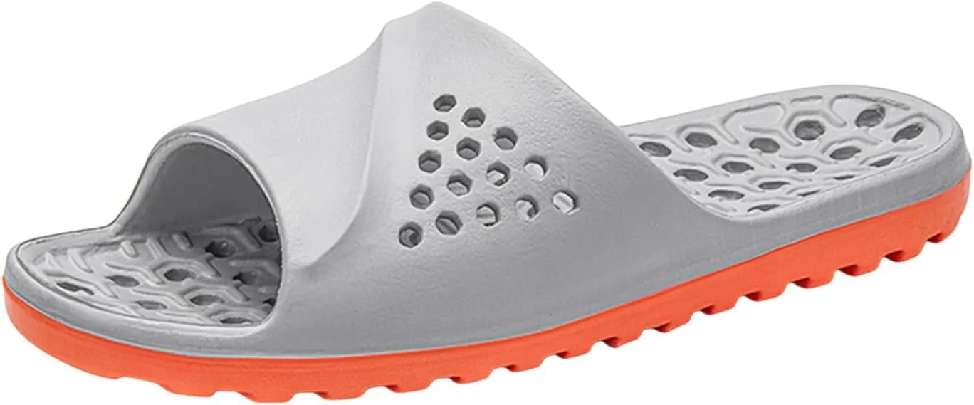 Mens Slippers Shower Shoes Women Bathroom Slippers Men Slides for Women Quick Drying House Slides Drainage Hole