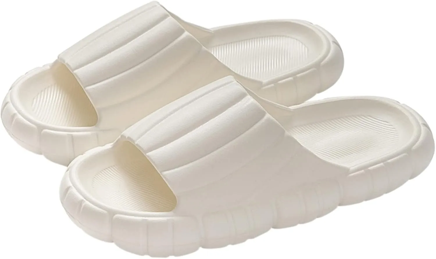 Mens Slippers Shower Shoes Women Cloud Slippers for Men Womens Slides Ultra Comfort Drainage Hole Public