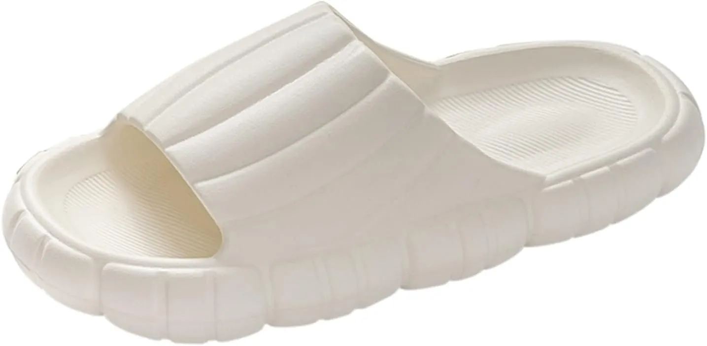 Mens Slippers Shower Shoes Women Cloud Slippers for Men Womens Slides Ultra Comfort Drainage Hole Public