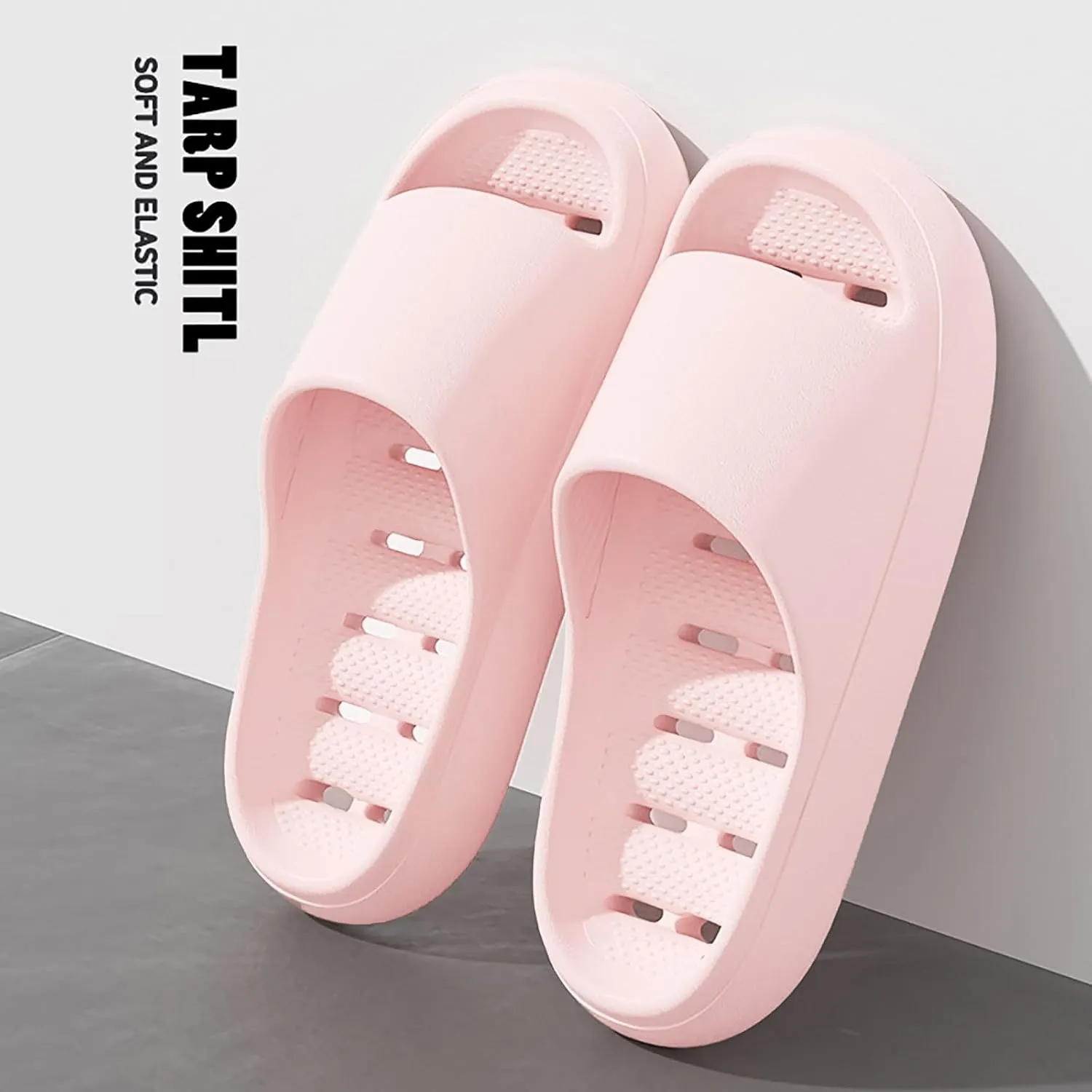 Mens Slippers Womens Slides Bathroom Slippers Men Slides for Women Pool Public Drainage Hole