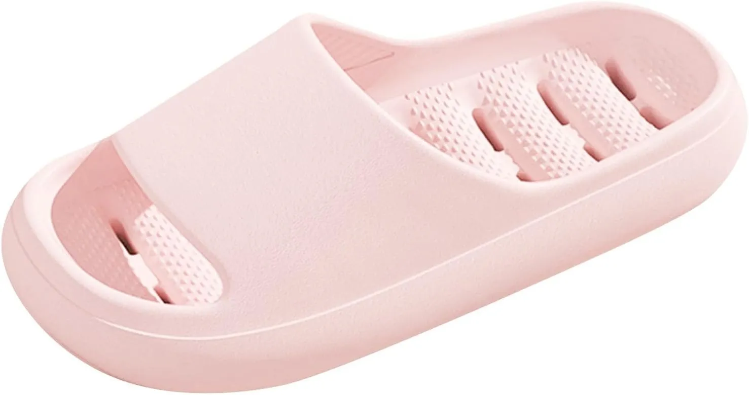 Mens Slippers Womens Slides Bathroom Slippers Men Slides for Women Pool Public Drainage Hole