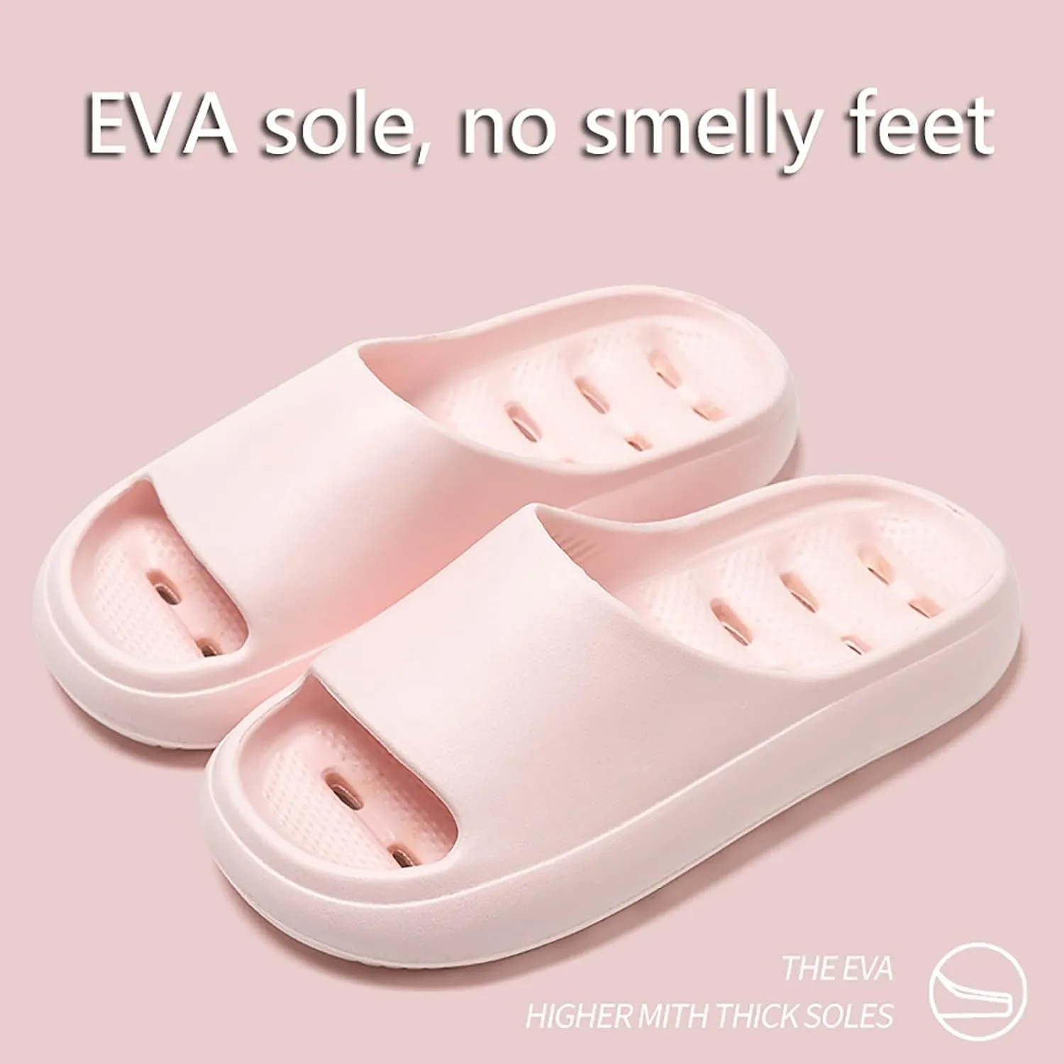 Mens Slippers Womens Slides Bathroom Slippers Men Slides for Women Pool Public Drainage Hole
