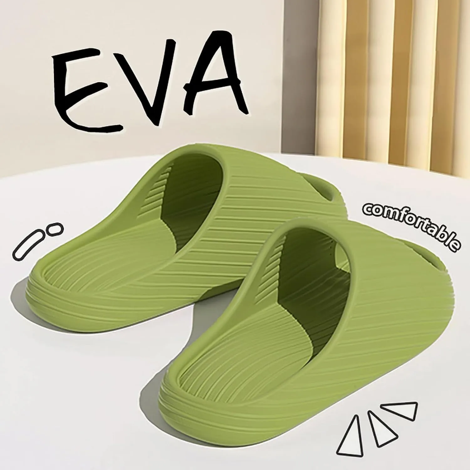 Mens Slippers Womens Slides Bathroom Slippers Men Slides for Women Pool Public Drainage Hole