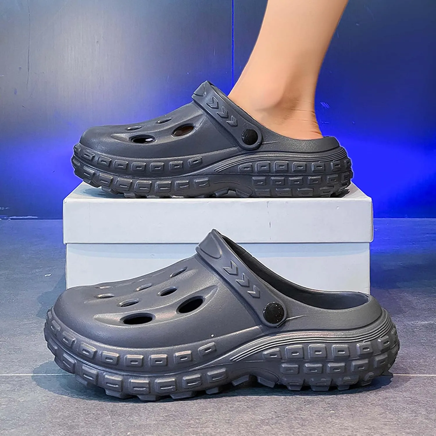 Men's Women's Garden Shoes Summer Lightweight Arch Support Sandals Outdoor Anti-slip Quick-drying Beach Sandals Slippers Indoor Casual Shower Clogs Slippers