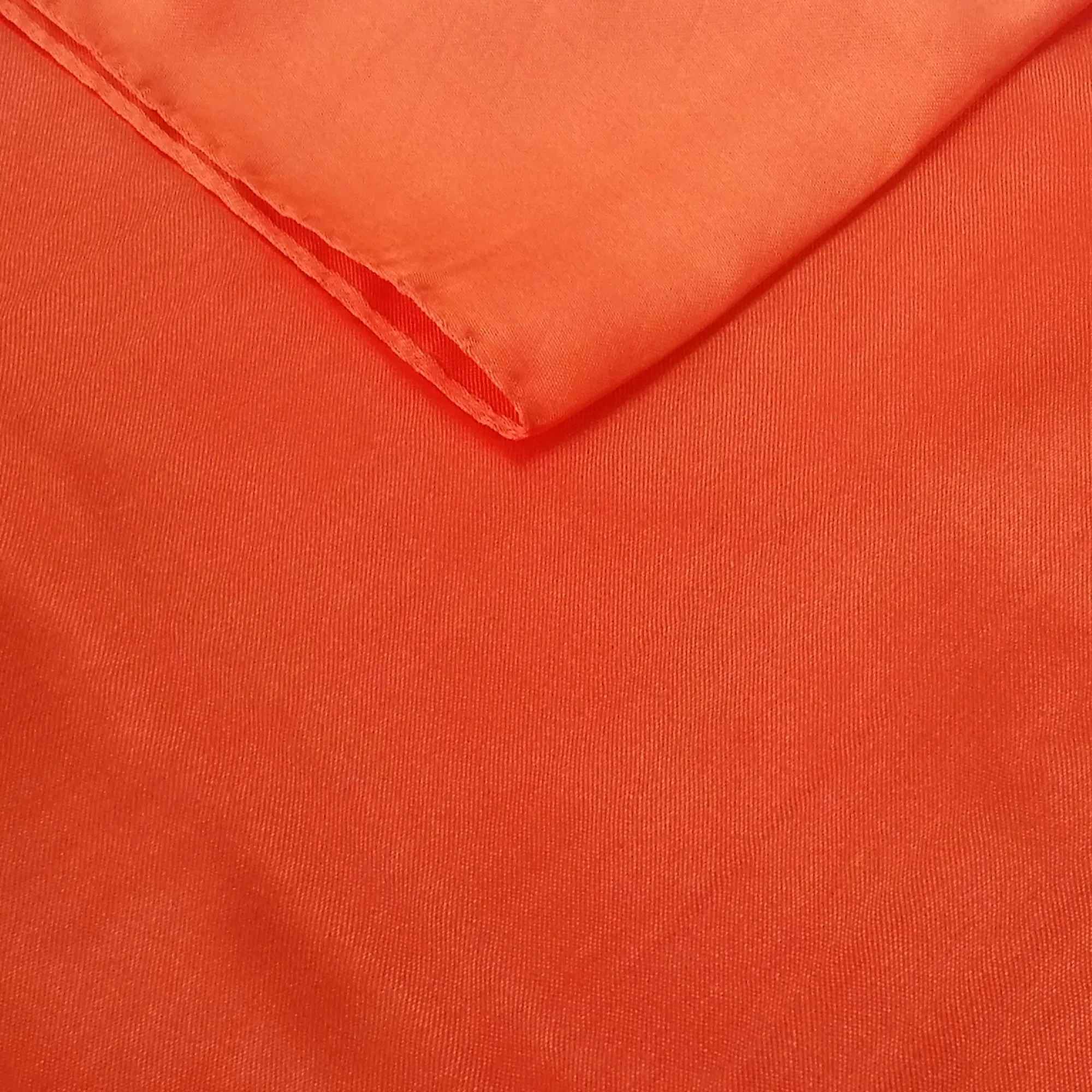 Orange Satin Table Runner