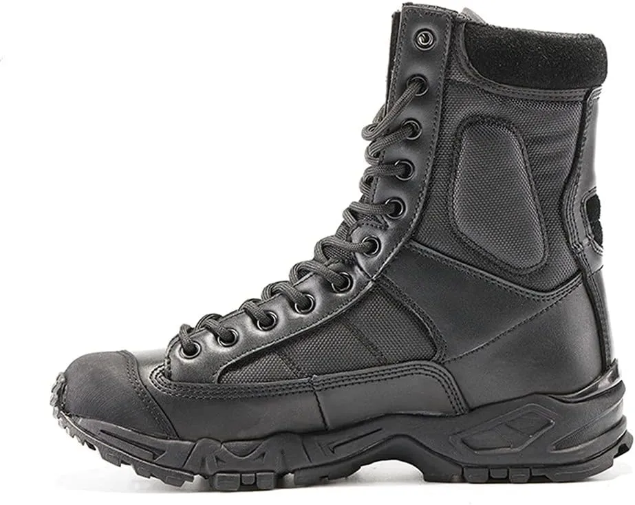Outdoor Climing Tactical Boots, Mens Military Combat Boots, Army Black Breathable Wearable Sports Boots