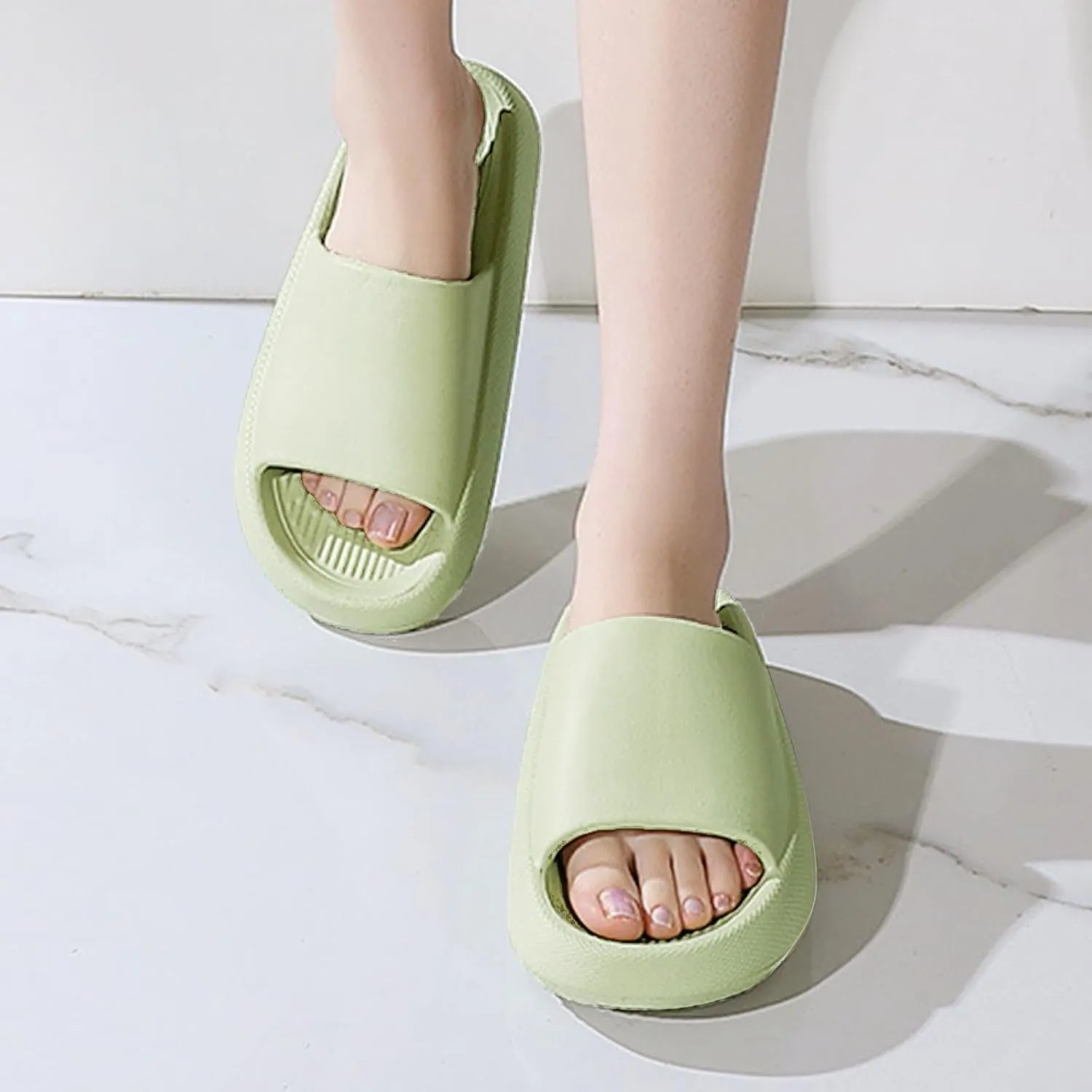 Slides for Men Slides for Women Cloud Slippers Men Shower Shoes Women Comfortable Quick Drying Ultra Comfort Slippers