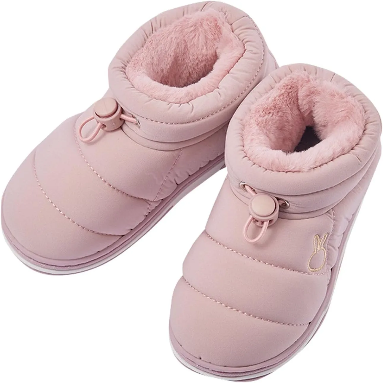 Toddler Baby Boys Girls Warm House Boots Kids Slippers Fuzzy ?????? Lined Comfy Flat Bottom Indoor Bedroom Shoes