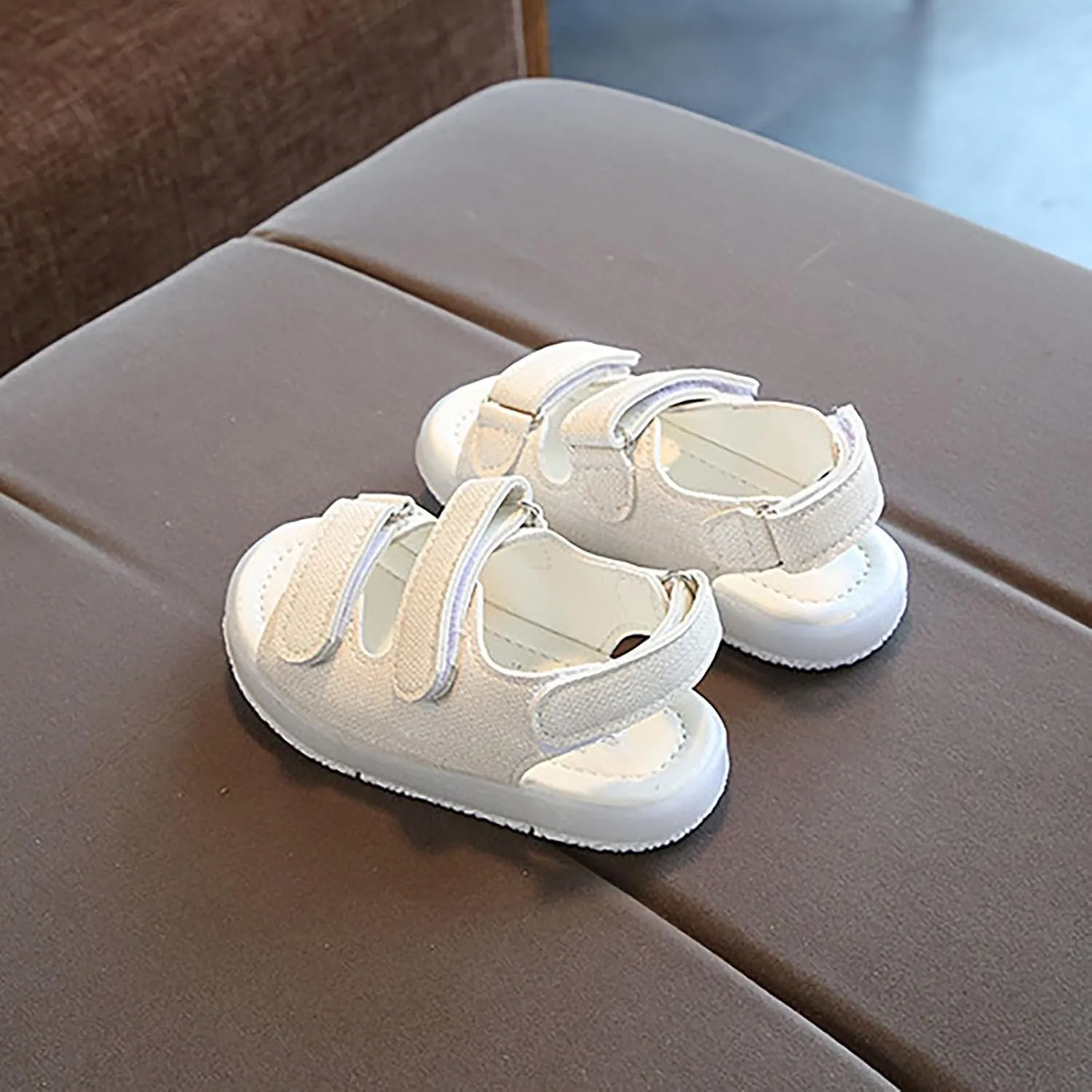 Toddler Infant Unisex Light Up Sports Sandals Lightweight Non Slip Walking Shoes Summer Casual Sandals