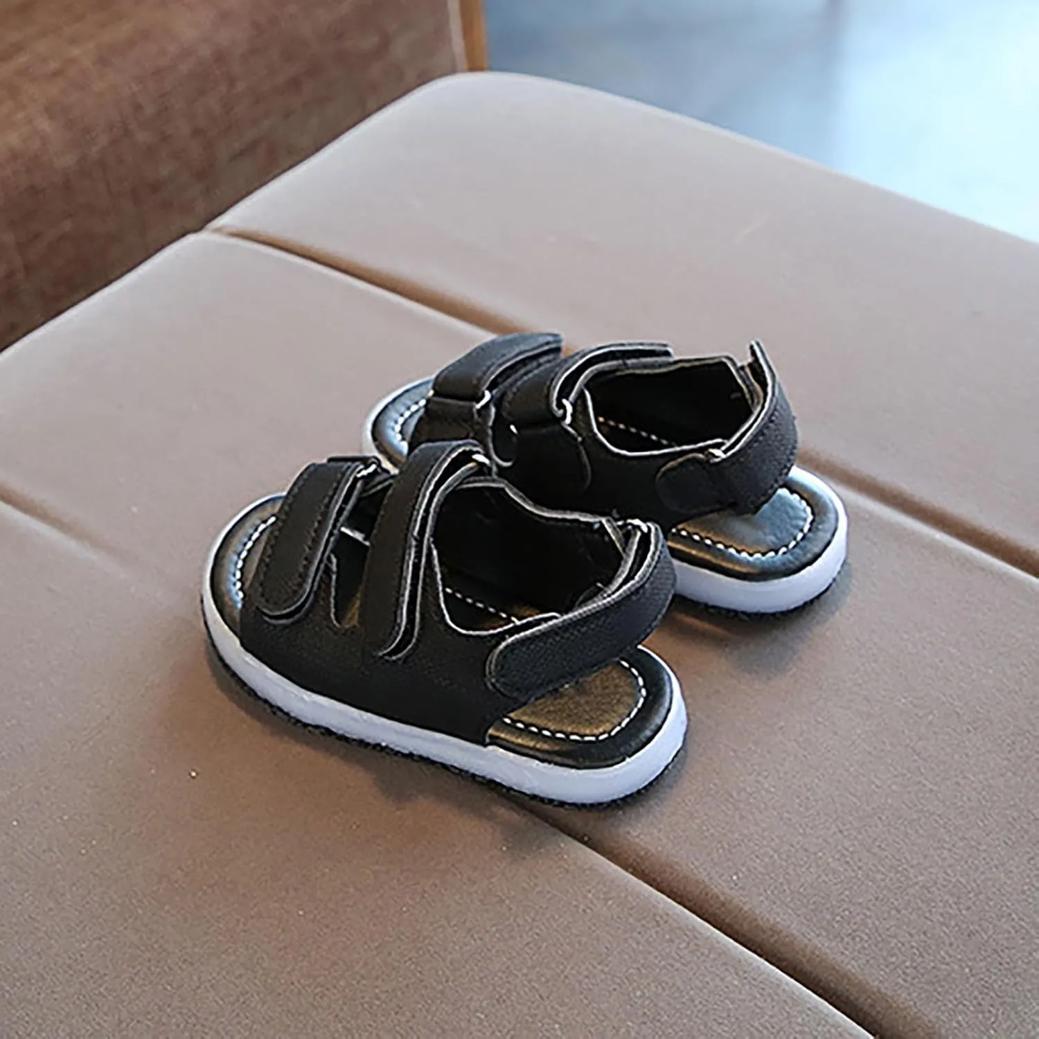 Toddler Infant Unisex Light Up Sports Sandals Lightweight Non Slip Walking Shoes Summer Casual Sandals