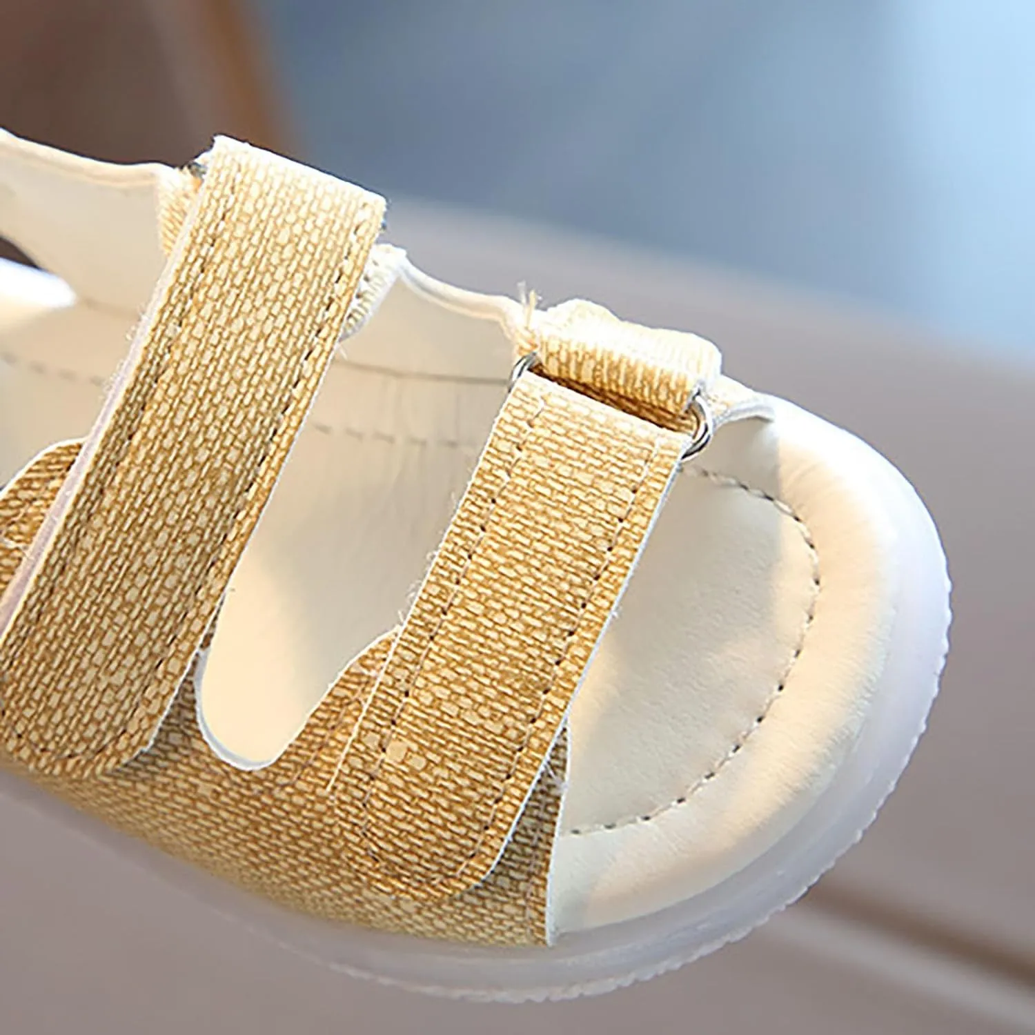 Toddler Infant Unisex Light Up Sports Sandals Lightweight Non Slip Walking Shoes Summer Casual Sandals