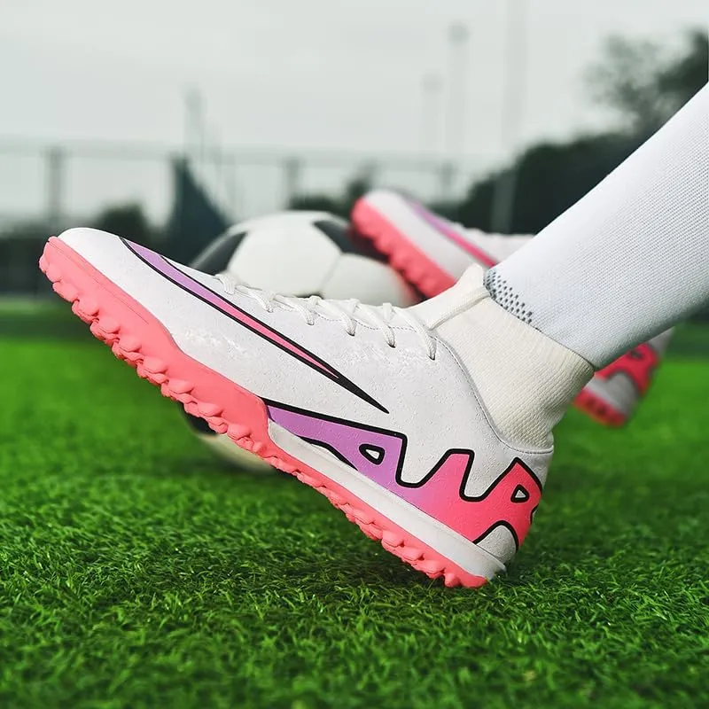 Unisex-Adult Soccer Cleats Lightweight Futsal Training Football Shoes for Big Boys