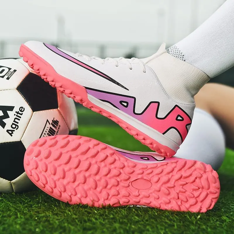 Unisex-Adult Soccer Cleats Lightweight Futsal Training Football Shoes for Big Boys