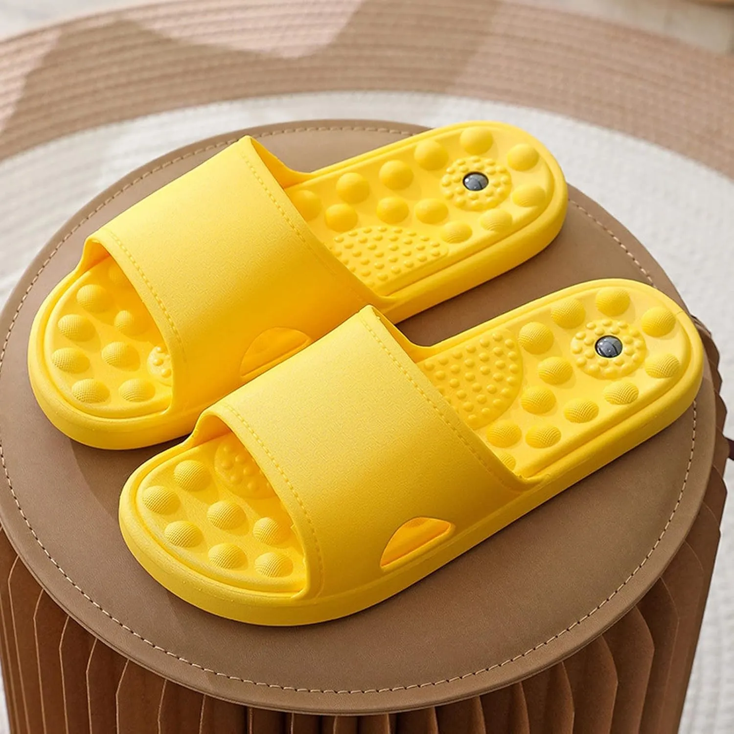 Vacation Sandals for Women Quick Drying Non Slip Slippers Comfortable Slides Sandals Women's Pillow Slippers