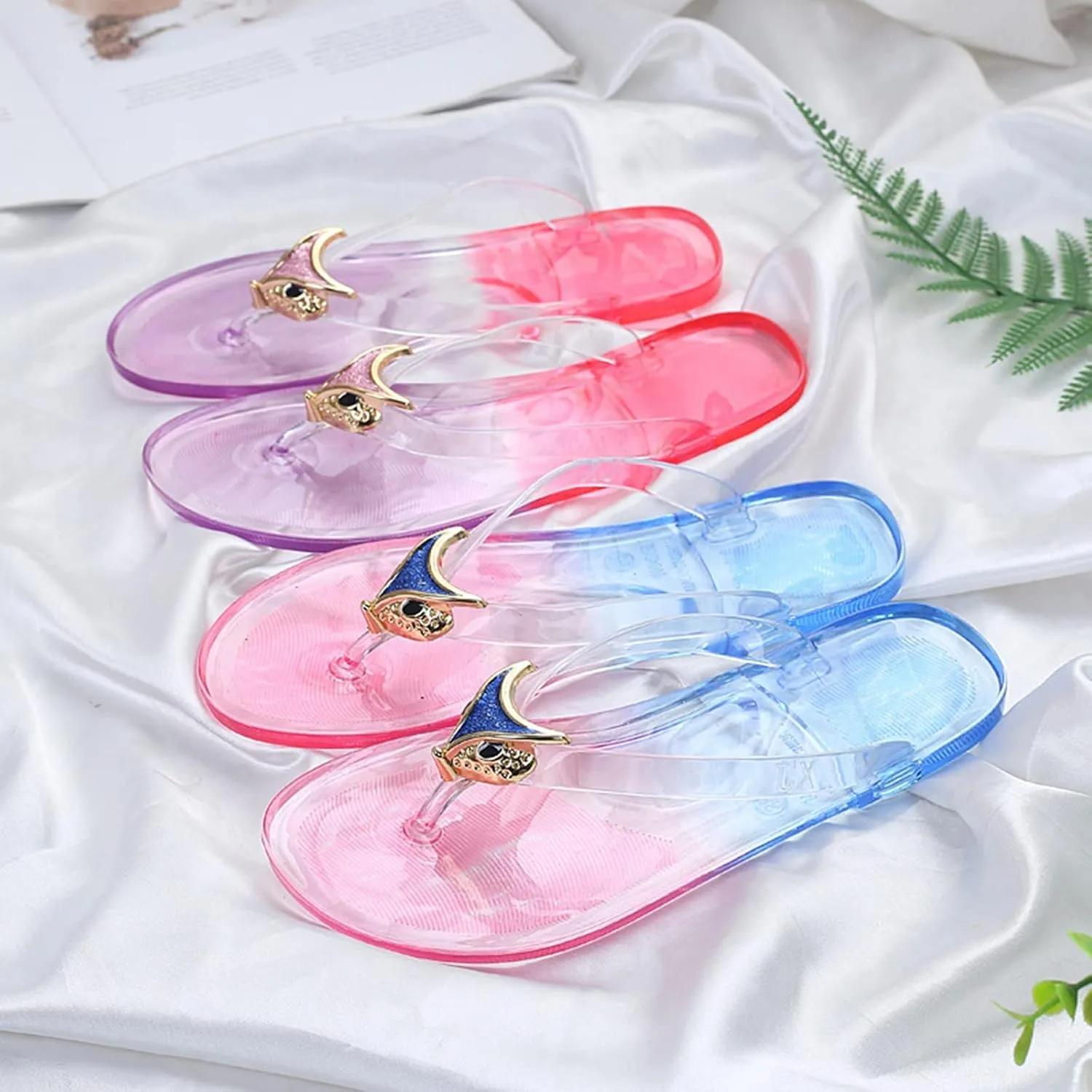 Women's Arch Support Flip Flops Comfortable Slip On Walking Thong Sandals Breathable Open Toe Slippers