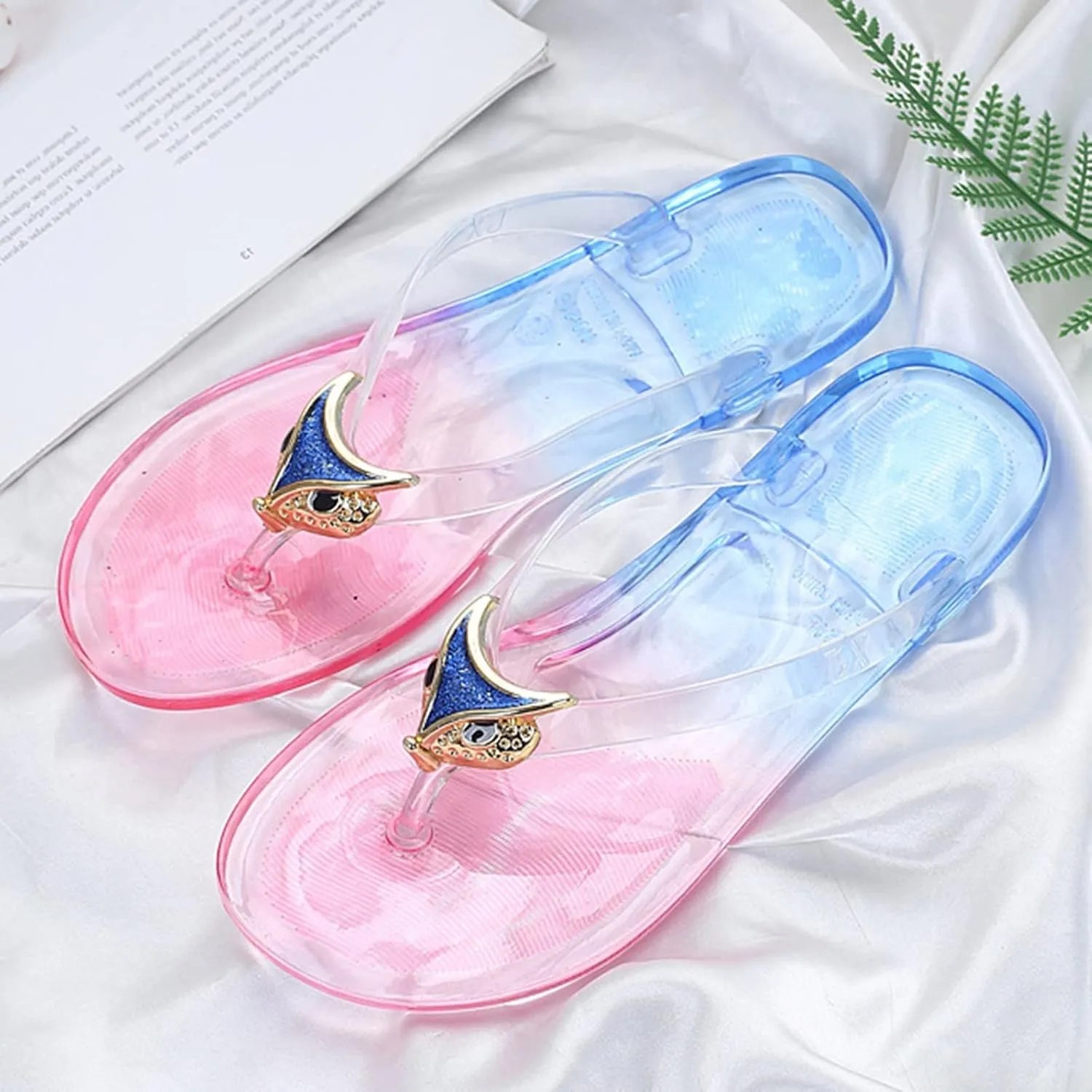 Women's Arch Support Flip Flops Comfortable Slip On Walking Thong Sandals Breathable Open Toe Slippers