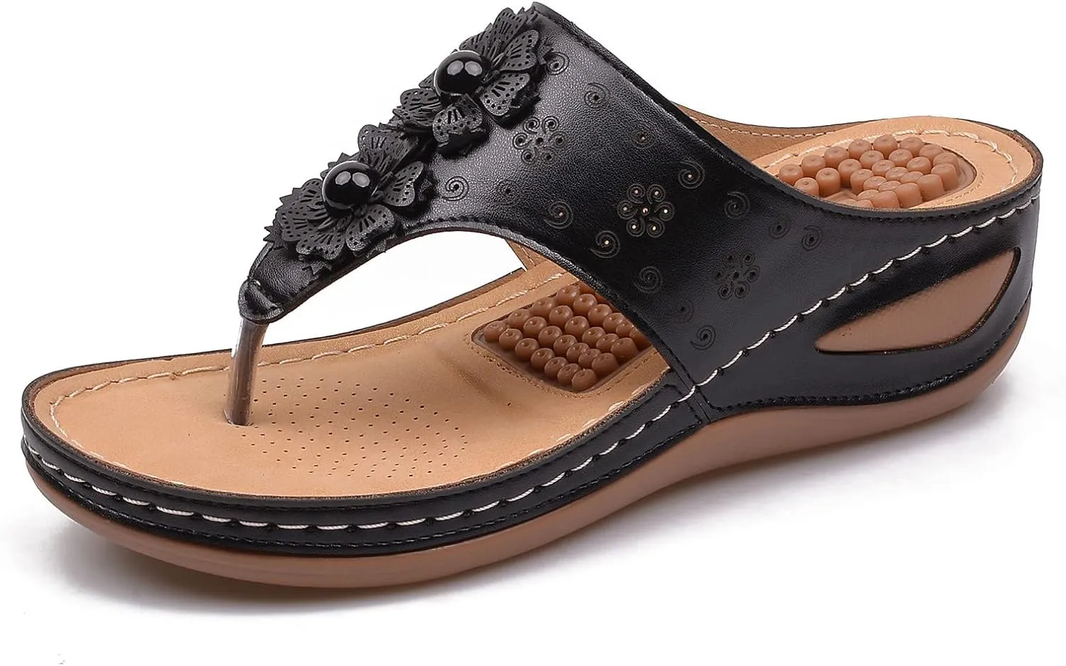 Womens Orthopedic Sandals With Arch Support Summer Casual Flip Flops Adjustable Buckle Beach Walking Shoes Breathable Mesh Quick Dry Sport Sandals Orthopedic Shoes for Women